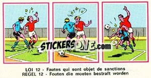 Figurina Loi 12 - Football Belgium 1975-1976 - Panini