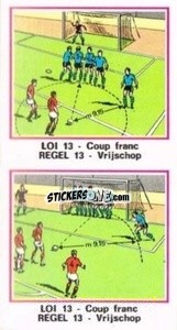 Figurina Loi 13 - Football Belgium 1975-1976 - Panini
