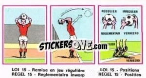 Sticker Loi 15 - Football Belgium 1975-1976 - Panini