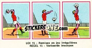 Sticker Loi 15 - Football Belgium 1975-1976 - Panini