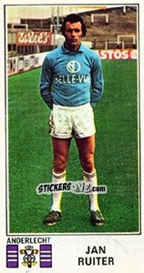 Sticker Jan Ruiter - Football Belgium 1975-1976 n. 9 - Panini