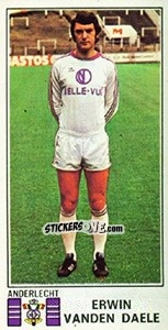 Sticker Erwin van den Daele - Football Belgium 1975-1976 - Panini