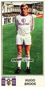 Cromo Hugo Broos - Football Belgium 1975-1976 n. 12 - Panini