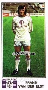Sticker Frans van der Elst - Football Belgium 1975-1976 n. 14 - Panini