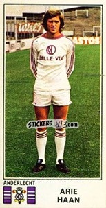 Sticker Arie Haan - Football Belgium 1975-1976 n. 17 - Panini