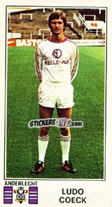 Sticker Ludo Coeck - Football Belgium 1975-1976 - Panini