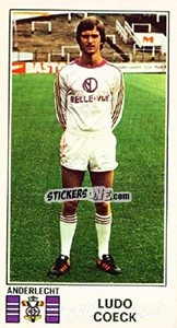 Sticker Ludo Coeck - Football Belgium 1975-1976 n. 18 - Panini
