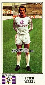 Sticker Peter Ressel - Football Belgium 1975-1976 - Panini
