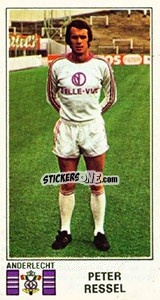 Sticker Peter Ressel - Football Belgium 1975-1976 n. 19 - Panini