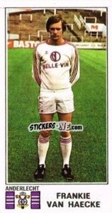 Figurina Frankie van Haecke - Football Belgium 1975-1976 - Panini