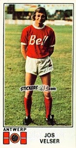 Figurina Jos Velser - Football Belgium 1975-1976 - Panini
