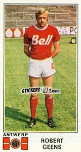 Cromo Robert Geens - Football Belgium 1975-1976 - Panini