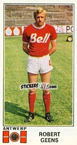 Sticker Robert Geens - Football Belgium 1975-1976 n. 30 - Panini