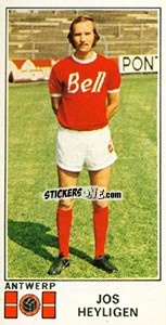 Figurina Jos Heyligen - Football Belgium 1975-1976 - Panini