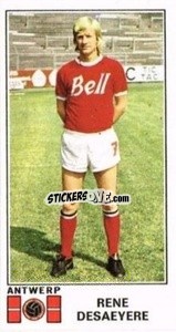 Cromo Rene de Saeyere - Football Belgium 1975-1976 - Panini