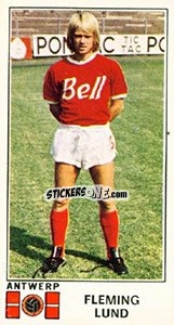 Sticker Fleming Lund - Football Belgium 1975-1976 n. 37 - Panini