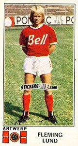 Sticker Fleming Lund - Football Belgium 1975-1976 - Panini