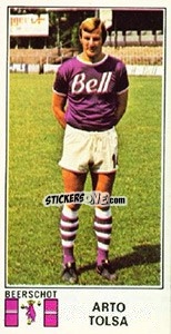 Sticker Arto Tolsa - Football Belgium 1975-1976 - Panini