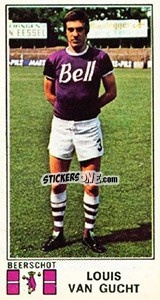 Sticker Louis van Gucht - Football Belgium 1975-1976 - Panini