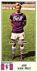 Cromo Jos van Pelt - Football Belgium 1975-1976 n. 49 - Panini