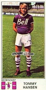 Sticker Tommy hansen - Football Belgium 1975-1976 - Panini