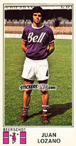 Sticker Juan Lozano - Football Belgium 1975-1976 n. 53 - Panini