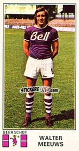 Sticker Walter Meeuws - Football Belgium 1975-1976 - Panini