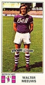 Sticker Walter Meeuws - Football Belgium 1975-1976 n. 54 - Panini
