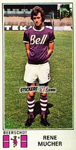 Sticker Rene Mucher - Football Belgium 1975-1976 n. 56 - Panini