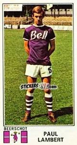 Cromo Paul Lambert - Football Belgium 1975-1976 n. 58 - Panini