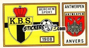 Sticker Badge - Football Belgium 1975-1976 n. 62 - Panini