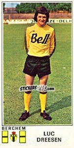 Figurina Luc Dreesen - Football Belgium 1975-1976 - Panini