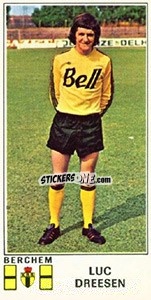 Figurina Luc Dreesen - Football Belgium 1975-1976 n. 65 - Panini
