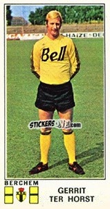 Figurina Gerrit ter Horst - Football Belgium 1975-1976 - Panini