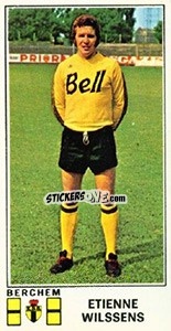 Sticker Etienne Wilssens - Football Belgium 1975-1976 - Panini