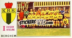 Figurina Team - Football Belgium 1975-1976 n. 69 - Panini