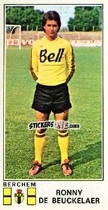 Sticker Ronnyd e Beuckelaer - Football Belgium 1975-1976 n. 71 - Panini