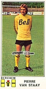 Sticker Pierre van Staay - Football Belgium 1975-1976 - Panini