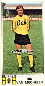 Figurina Rik van Mechelen - Football Belgium 1975-1976 n. 75 - Panini