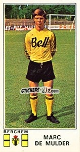 Figurina Marc de Mulder - Football Belgium 1975-1976 - Panini