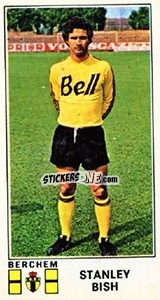 Cromo Stanley Bish - Football Belgium 1975-1976 - Panini