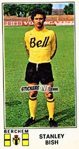 Sticker Stanley Bish - Football Belgium 1975-1976 n. 77 - Panini