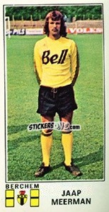 Sticker Jaap Meerman - Football Belgium 1975-1976 - Panini