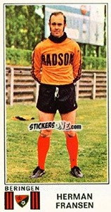 Sticker Herman Fransen - Football Belgium 1975-1976 - Panini