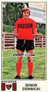 Sticker Zenon Ziembicki - Football Belgium 1975-1976 - Panini