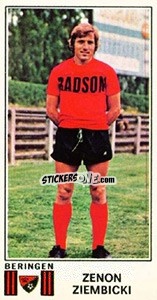 Sticker Zenon Ziembicki - Football Belgium 1975-1976 n. 85 - Panini