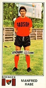 Sticker Manfred Rabe - Football Belgium 1975-1976 - Panini