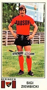 Sticker Sigi Ziembicki - Football Belgium 1975-1976 - Panini