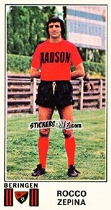 Figurina Rocco Zepina - Football Belgium 1975-1976 - Panini