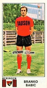 Sticker Brank Babic - Football Belgium 1975-1976 - Panini